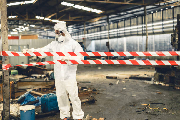 Professional Infectious Disease Decontamination technician working in Waynesville, NC